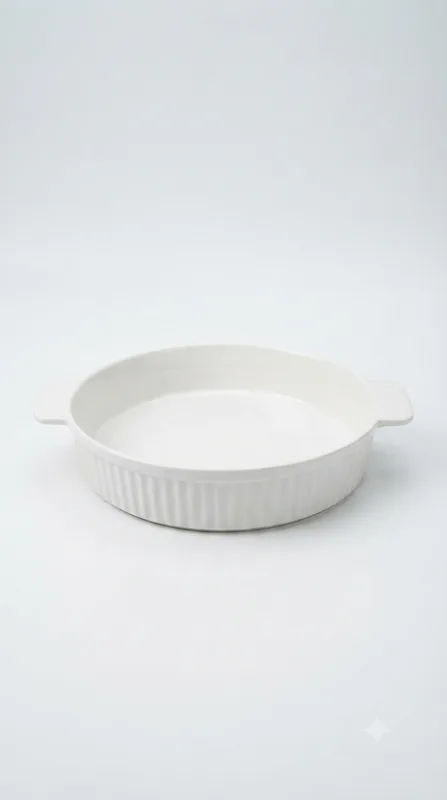 Luxury Ceramic Table Serving Dish-XH1105 β White